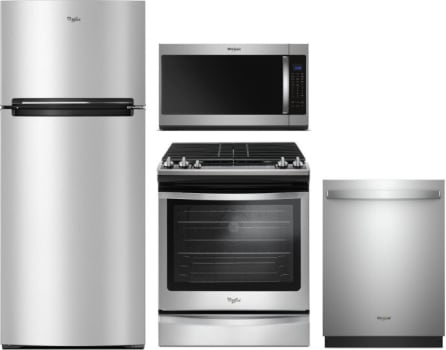 Whirlpool 4 piece online kitchen appliance package