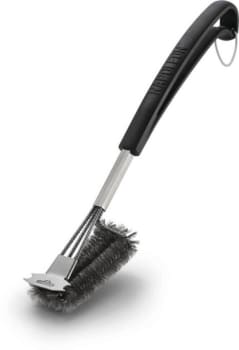 Napoleon 62063 - Triple-Row Stainless Steel Grill Brush in Angled View