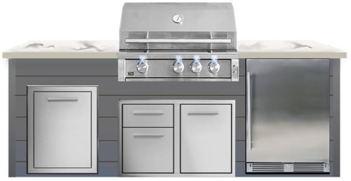 XO XOGOK32XLTV1GR - 96 Inch XLT Designer Modular Island