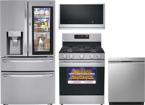 Lg 4 piece cheap kitchen appliances package
