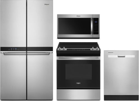 Whirlpool WPRERADWMW5070 4 Piece Kitchen Appliances Package with