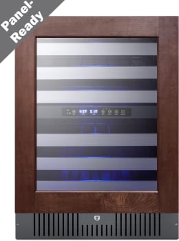Summit SWC532BLBISTPNR - 24 Inch Dual Zone Panel Ready Commercial Wine Cellar