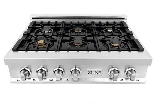 ZLINE RTBR36 - 6 Italian Brass Burners