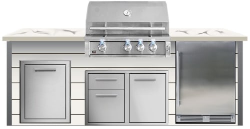 XO XOGOK32XLTV1WH - 96 Inch XLT Designer Modular Island