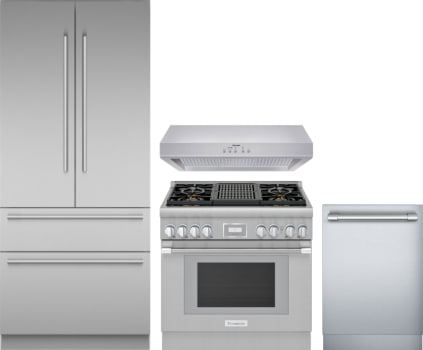 Thermador THRERADWRH1103 4 Piece Kitchen Appliances Package with