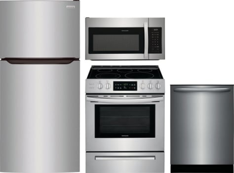 Frigidaire black stainless steel kitchen appliance package deals