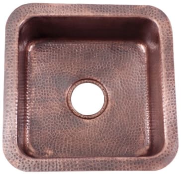 Nantucket Sinks Brightwork Home Collection SQRC7PS - 17 Inch Square Bar/ Prep Sink