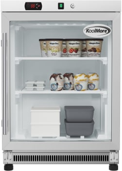 Koolmore KMMDF46GD - 24 Inch Commercial Countertop Display Freezer