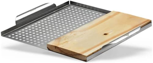 Napoleon 70026PK12 - Stainless Steel Multi-Functional Topper with Cedar Plank