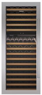 Sub-Zero 7010268 - Classic 30" Wine Storage Stainless Steel Flush Inset Door Panel with Pro Handle