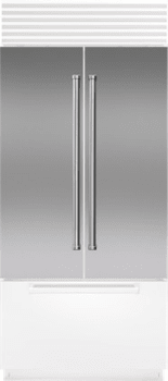 Sub-Zero 7023380 - Classic 36" French Door Stainless Steel Flush Inset Door Panel with Pro Handle