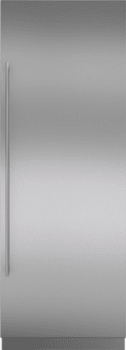 Sub-Zero 7023626 - Integrated Stainless Steel 30" Column Door Panel with Tubular Handle - Right Hinge