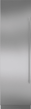 Sub-Zero 7023711 - Integrated Stainless Steel 24" Column Door Panel with Tubular Handle - Left Hinge
