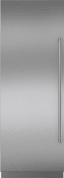 Sub-Zero 7025305 - Integrated Stainless Steel 30" Column Door Panel with Pro Handle - Left Hinge