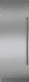 Sub-Zero 7025307 - Integrated Stainless Steel 30" Column Door Panel with Pro Handle - Left Hinge