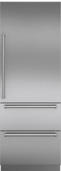 Sub-Zero 7025312 - Integrated Stainless Steel 30" Tall Door Panel with Pro Handle - Right Hinge