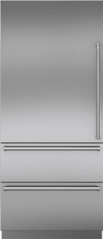 Sub-Zero 7025315 - Integrated Stainless Steel 36" Tall Door Panel with Pro Handle - Left Hinge