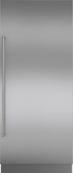 Sub-Zero 7025318 - Integrated Stainless Steel 36" Column Door Panel with Pro Handle - Right Hinge