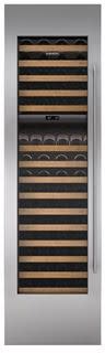 Sub-Zero 7025393 - Integrated Stainless Steel 30" Wine Storage Door Panel with Tubular Handle - Left Hinge