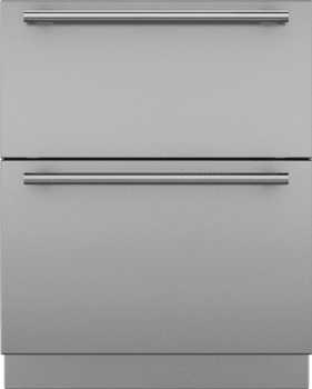 Sub-Zero 7025410 - Integrated Stainless Steel 27" Drawer Panels with Tubular Handles