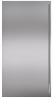 Sub-Zero 7030215 - Classic 36" Stainless Steel Dual Flush Inset Door Panel with Tubular Handle