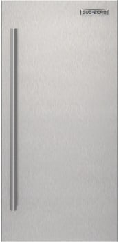 Sub-Zero 7045016 - 15 Inch Stainless Steel Door Panel - Tubular Handle - Right Hinge
