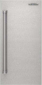 Sub-Zero 7045018 - 15 Inch Stainless Steel Door Panel - Pro Handle - Right Hinge