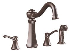 Moen 7068ORB Double Lever Cast Spout Faucet with 10 Inch Reach, 10