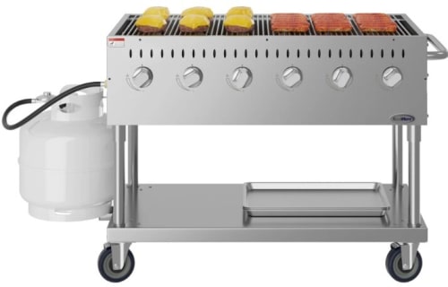 Koolmore KMCGM48 - 48 Inch Commercial Mobile Outdoor Liquid Propane Grill