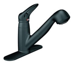 Moen Ca7570bl Single Lever Pull Out Faucet With 9 5 8 Inch Reach Moen Salora Ca7570bl Matte Black