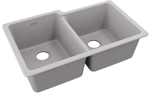 Elkay Quartz Classic ELGU250RGTO - Quartz Classic® 33" x 20-1/2" x 9-1/2" Offset Double Bowl Undermount Sink
