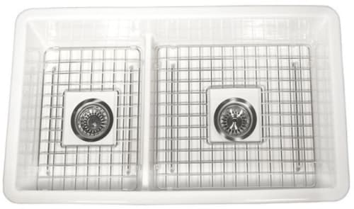 Nantucket Sinks Cape Collection WELLFLEET31OSW - 31 Inch Dual Mount Double Bowl Kitchen Sink