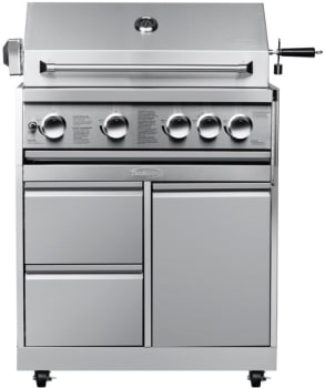 Koolmore KMOKSBQ30BQ30CAB - 30 in. BBQ Liquid Propane Grill with Cabinet in Stainless-Steel