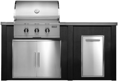 Haven Outdoor HCOY72TRASHBB2 - 6 Foot Outdoor Kitchen Island
