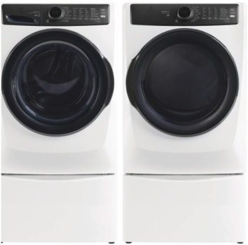 Electrolux 700 Series ELWADREMW77382 - Side-by-Side On Pedestals Washer & Dryer Set with Front Load Washer & Electric Dryer in White