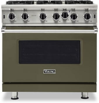 Viking 5 Series VGIC53626BMALP - 36 Inch Open Burner Liquid Propane Range