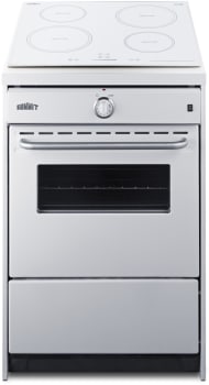 Summit WEM665W - 24 Inch Slide-In Induction Range 4 Elements