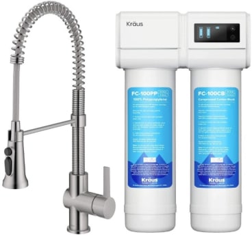Kraus Britt™ Series FS1000KFF1691SFS - 2-in-1 Pull-Down Single Handle Water Filter Kitchen Faucet