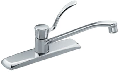 Moen 8712 Single Lever Cast Spout Kitchen Faucet with 12 Inch