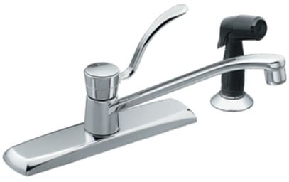 Moen 8722 Single Lever Cast Spout Kitchen Faucet with 12 Inch