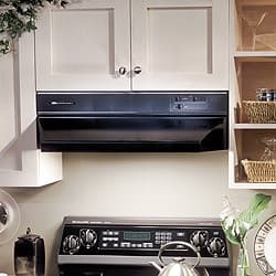 Broan 883002 30 Inch Under Cabinet Range Hood with 360 CFM Internal Blower,  Infinite Speed Slide Control and Convertible to Non-Ducted Operation: Bisque
