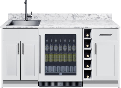 Summit OASISWH35SINKL - 69 Inch Turnkey Wet Bar
