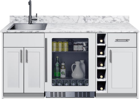 Summit OASISWH33SINKL - 69 Inch Turnkey Wet Bar