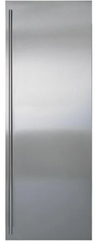 Sub-Zero Classic Series 9036862 - 42 Inch Stainless Steel Flush Inset Refrigerator Door Panel with Tubular Handle