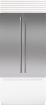 Sub-Zero 9037594 - Classic 48" French Door Stainless Steel Flush Inset Door Panel with Tubular Handle