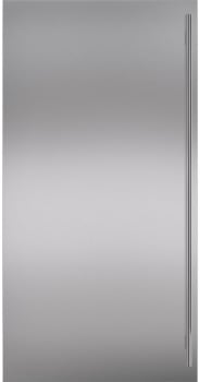 Sub-Zero 9038347 - Classic 36" Stainless Steel Flush Inset Door Panel with Tubular Handle