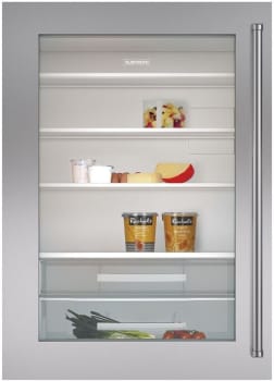Sub-Zero 9038352 - Classic 30" Stainless Steel Flush Inset Door Panel with Pro Handle