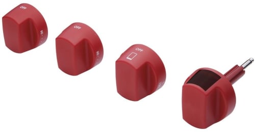 Wolf 9039691 - Red Knob Set for 48 Inch and 60 Inch Ranges