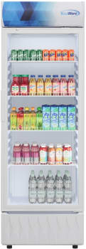 Koolmore KMMDR1GD12CWH - 24 Inch Commercial Display Merchandiser Refrigerator