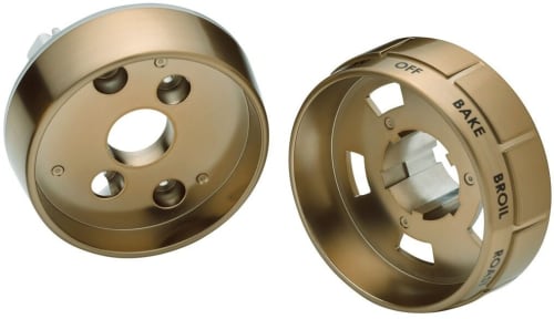 Wolf 9056786 - 36" Dual Fuel Brushed Brass Bezel Kit